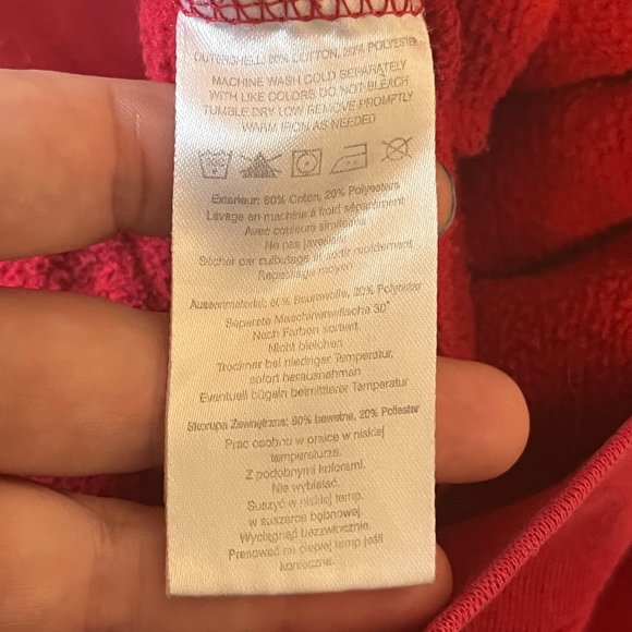 BURTON | Youth Boys Sweatshirt Hoodie Red Size Small - Picture 8 of 8